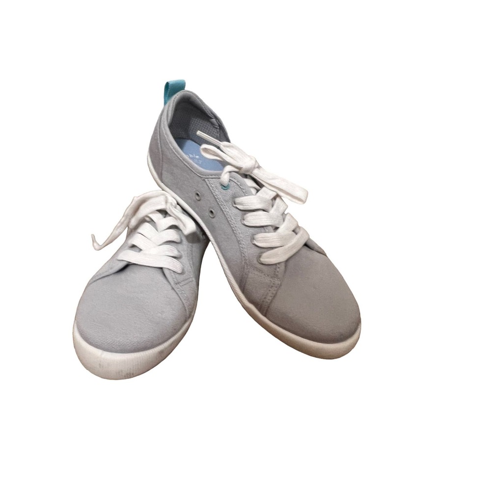 Dr. Scholl's Womens Jubilee Gray Canvas Casual and Fashion Sneakers Shoes Sz 7.5